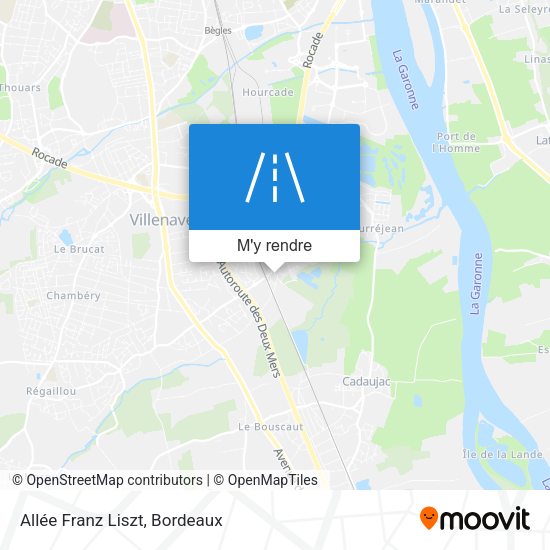 Allée Franz Liszt plan