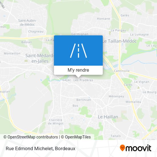 Rue Edmond Michelet plan