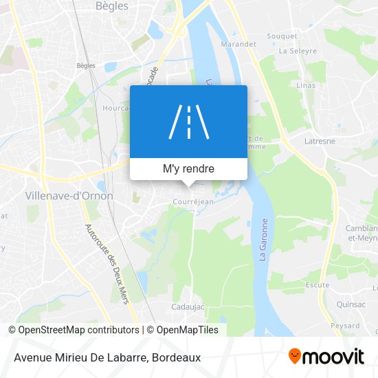 Avenue Mirieu De Labarre plan
