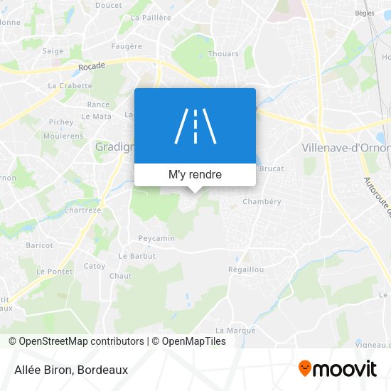 Allée Biron plan