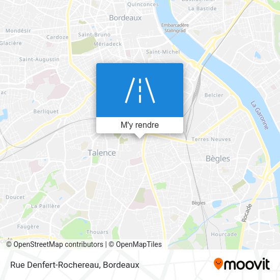 Rue Denfert-Rochereau plan