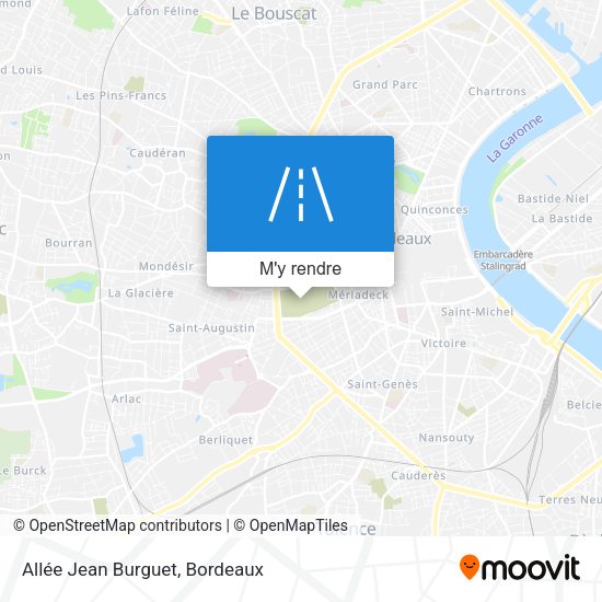 Allée Jean Burguet plan