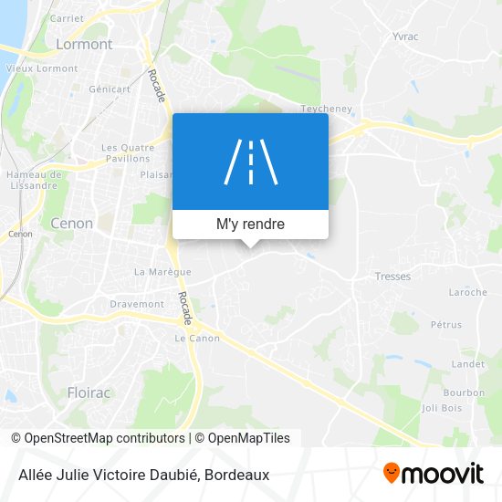 Allée Julie Victoire Daubié plan