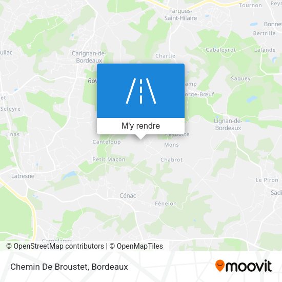 Chemin De Broustet plan