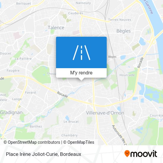 Place Irène Joliot-Curie plan
