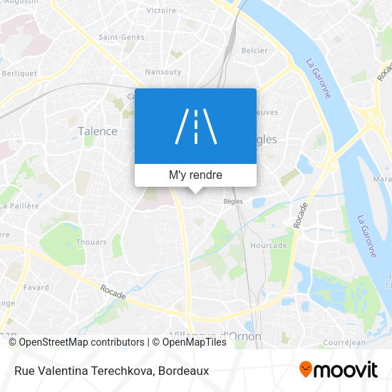 Rue Valentina Terechkova plan
