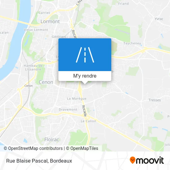 Rue Blaise Pascal plan