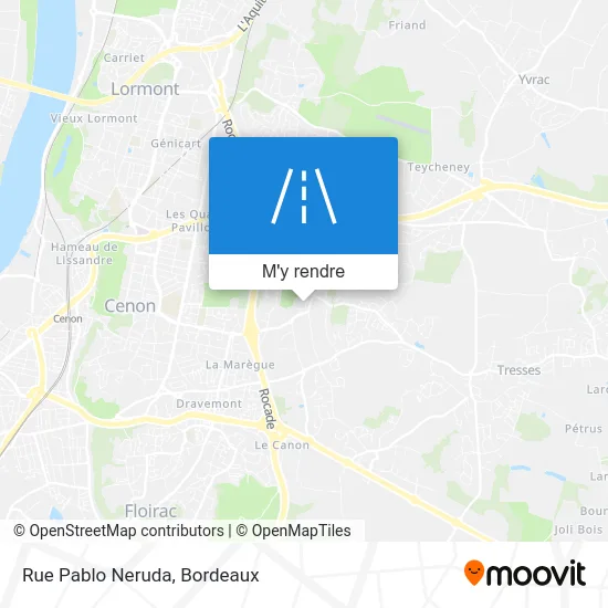 Rue Pablo Neruda plan