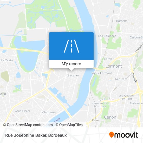 Rue Joséphine Baker plan