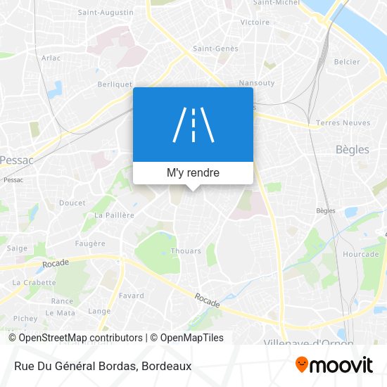 Rue Du Général Bordas plan