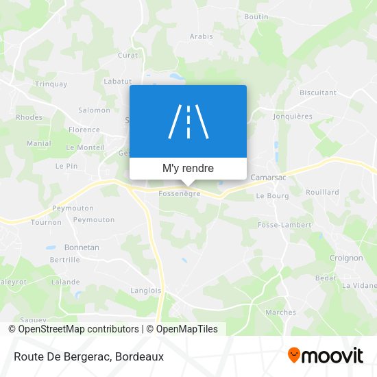 Route De Bergerac plan