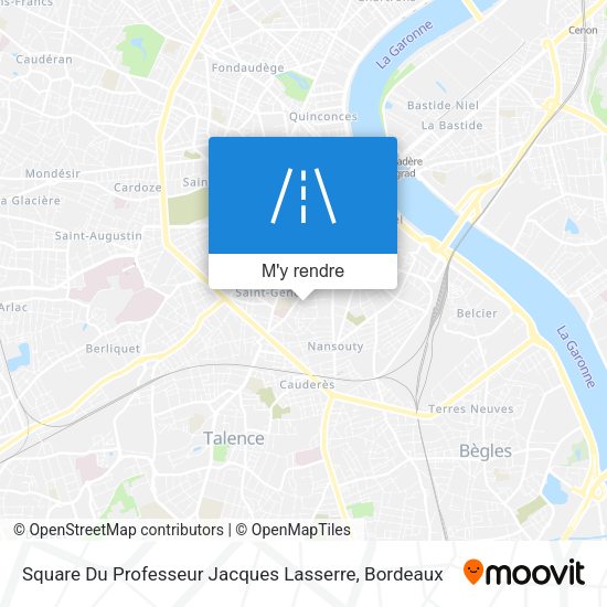 Square Du Professeur Jacques Lasserre plan
