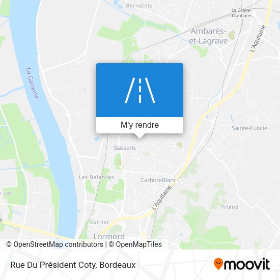 Rue Du Président Coty plan