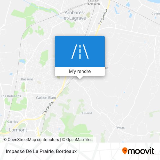Impasse De La Prairie plan