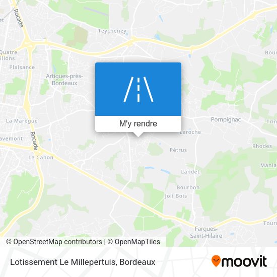 Lotissement Le Millepertuis plan