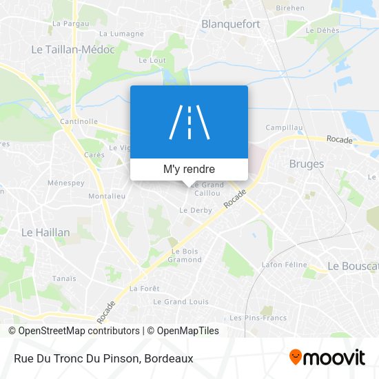 Rue Du Tronc Du Pinson plan
