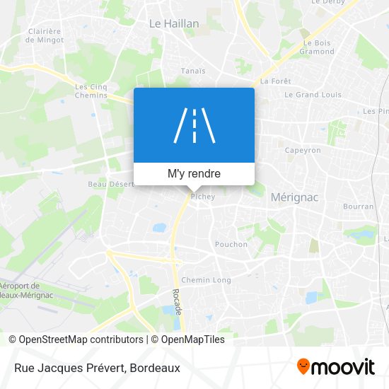 Rue Jacques Prévert plan
