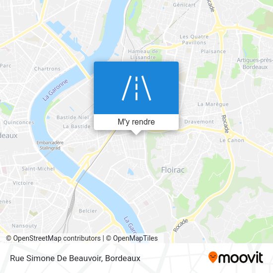 Rue Simone De Beauvoir plan