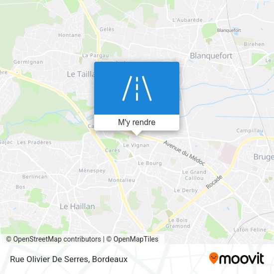 Rue Olivier De Serres plan