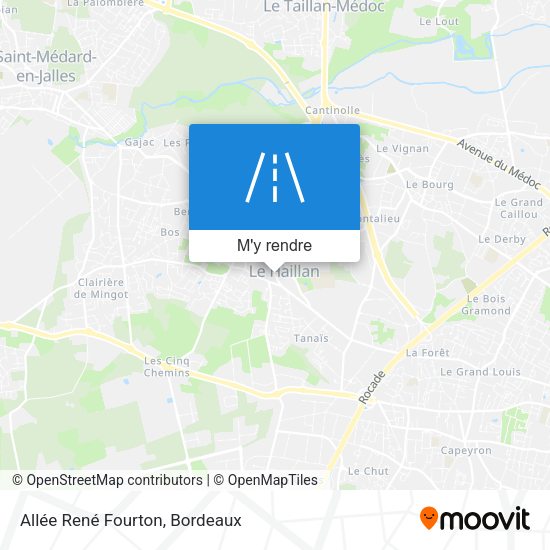 Allée René Fourton plan