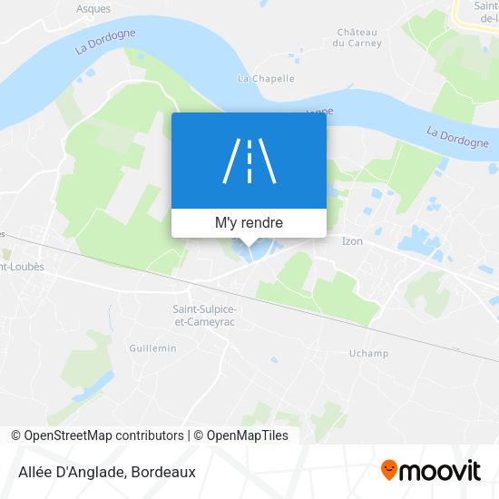 Allée D'Anglade plan