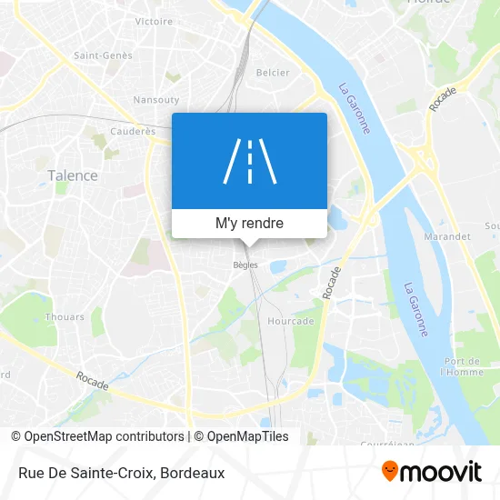 Rue De Sainte-Croix plan