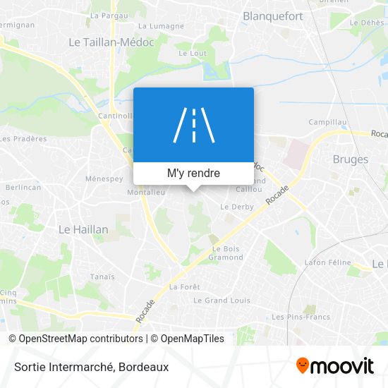 Sortie Intermarché plan