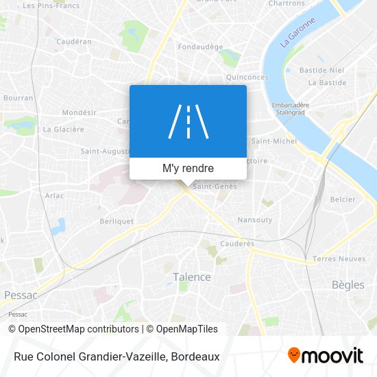 Rue Colonel Grandier-Vazeille plan