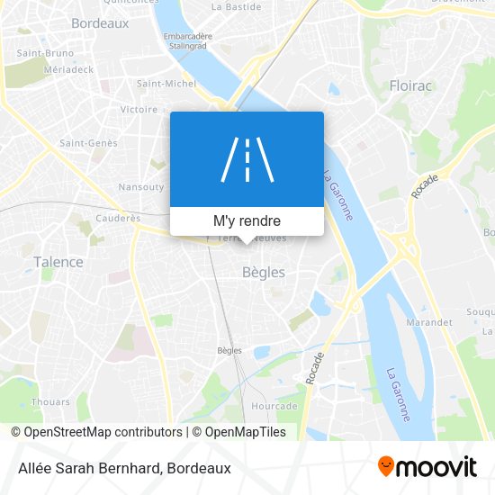 Allée Sarah Bernhard plan