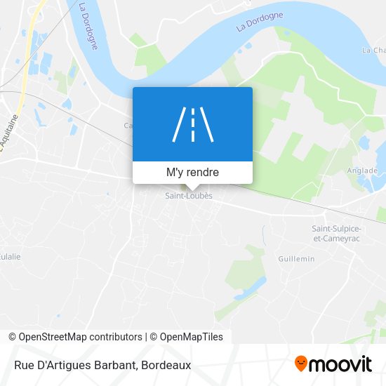 Rue D'Artigues Barbant plan