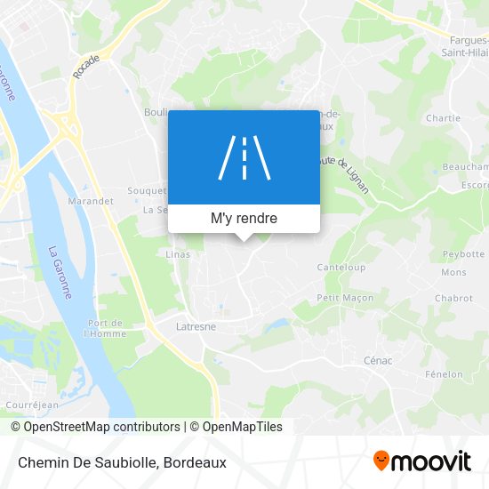 Chemin De Saubiolle plan