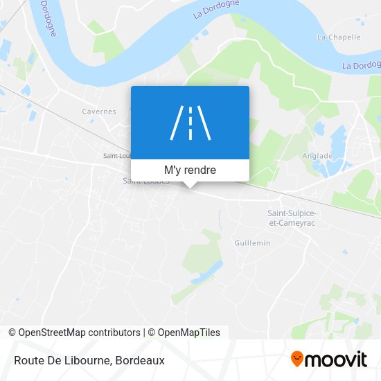 Route De Libourne plan