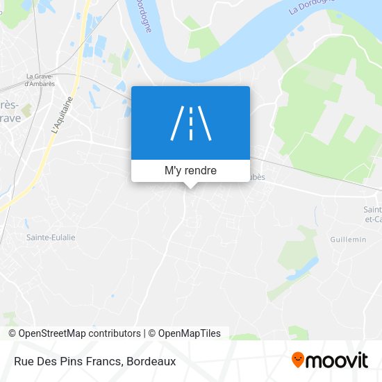 Rue Des Pins Francs plan