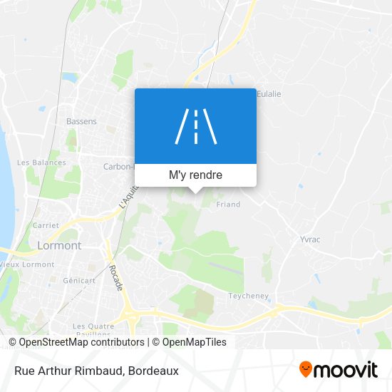 Rue Arthur Rimbaud plan