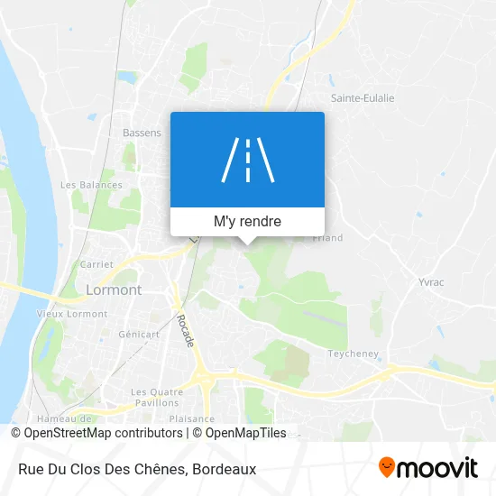 Rue Du Clos Des Chênes plan