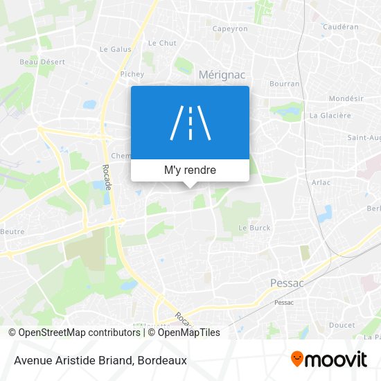 Avenue Aristide Briand plan