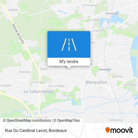 Rue Du Cardinal Lecot plan