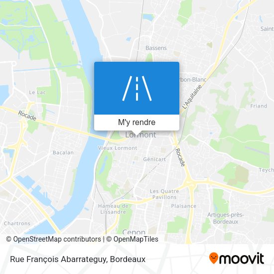 Rue François Abarrateguy plan