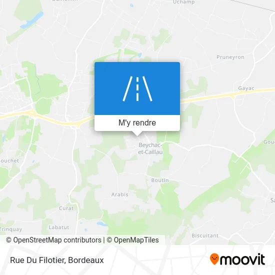 Rue Du Filotier plan