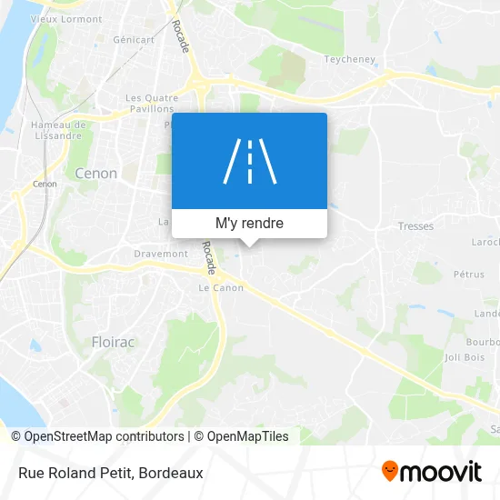 Rue Roland Petit plan