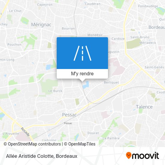Allée Aristide Colotte plan