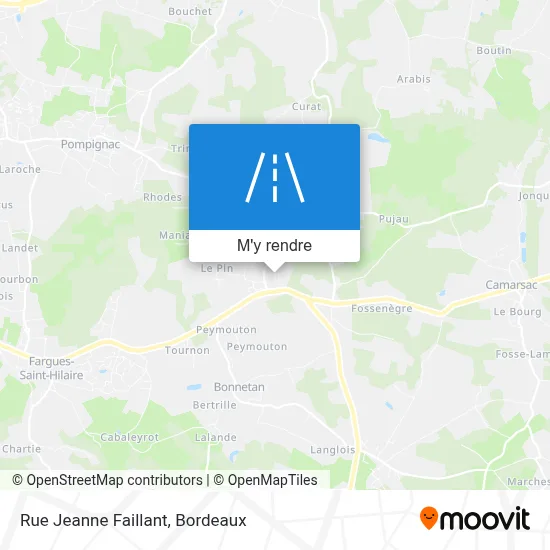 Rue Jeanne Faillant plan