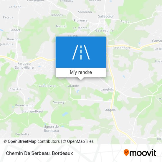 Chemin De Serbeau plan