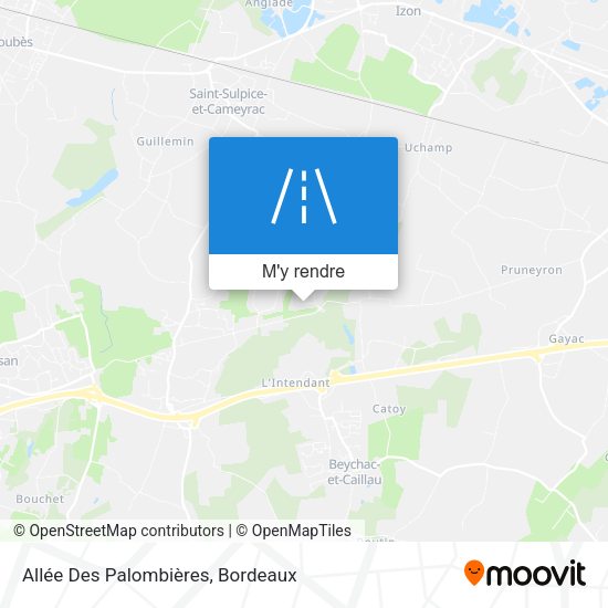 Allée Des Palombières plan