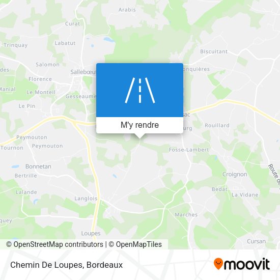 Chemin De Loupes plan