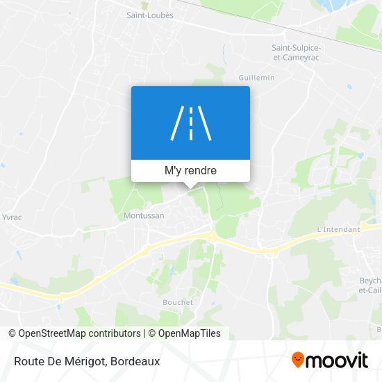 Route De Mérigot plan