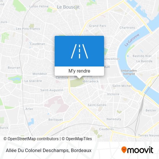 Allée Du Colonel Deschamps plan