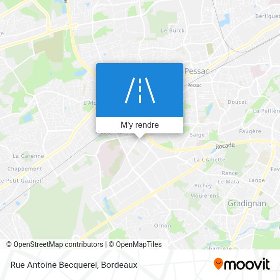 Rue Antoine Becquerel plan