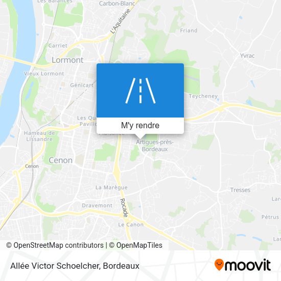 Allée Victor Schoelcher plan