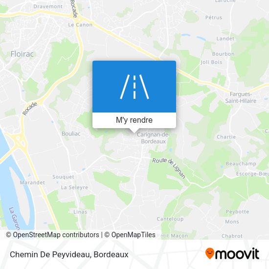Chemin De Peyvideau plan